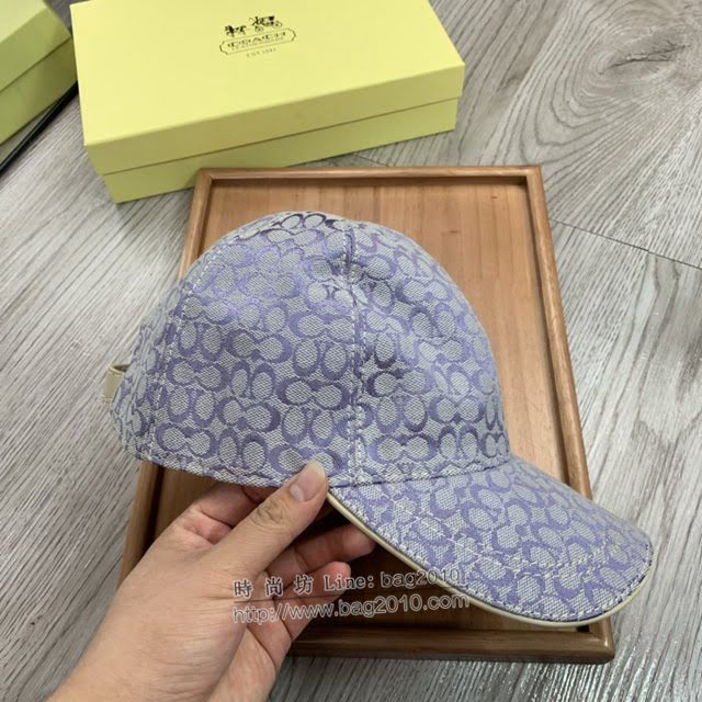 Coach男女同款帽子 蔻馳經典印花棒球帽鴨舌帽  mm1756
